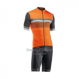 Northwave Ropa Ciclismo Culotte Corto 2021 Hombre Mangas Cortas Naranja (2)